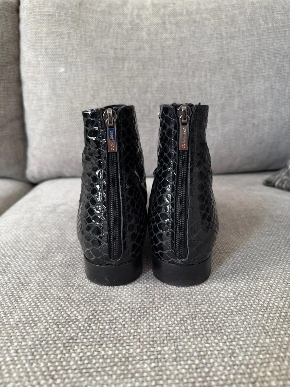Jimmy Choo Black Textured Chukka Boots - Men's
